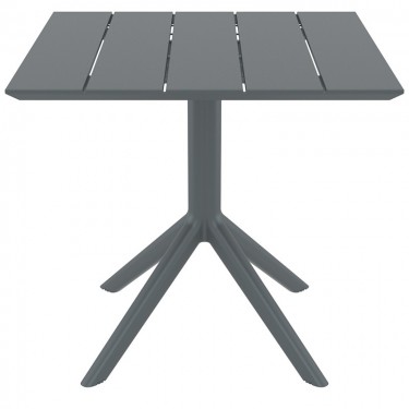 PARIS DARK GREY 80X80X74εκ. ΤΡΑΠΕΖΙ ΠΟΛ/ΝΙΟΥ SIESTA 80X80X74εκ.