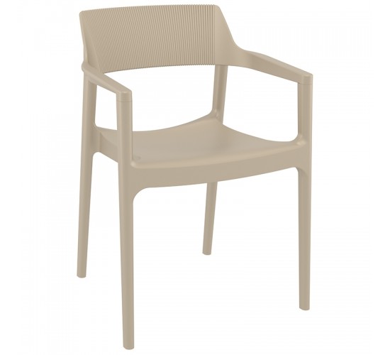 TULUM TAUPE ΠΟΛΥΘΡΟΝΑ ΠΟΛ/ΝΙΟΥ 55X52X79εκ. SIESTA 55X52X45-79εκ.