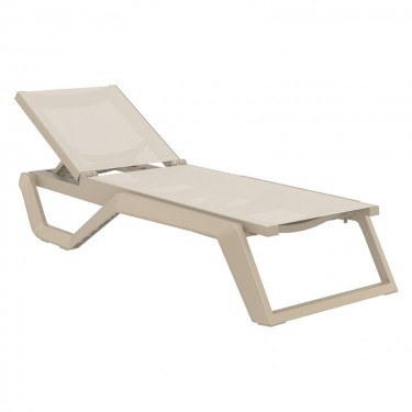 RIO PRO ΞΑΠΛΩΣΤΡΑ TAUPE/TAUPE ΠΟΛ/ΝΙΟΥ 190X70X33εκ. SIESTA 190X70X33εκ.