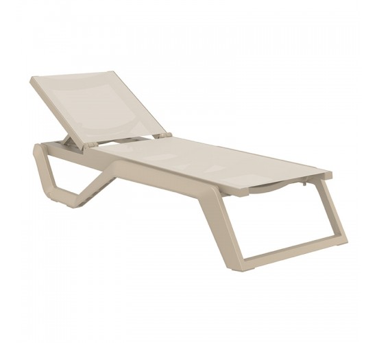 RIO PRO ΞΑΠΛΩΣΤΡΑ TAUPE/TAUPE ΠΟΛ/ΝΙΟΥ 190X70X33εκ. SIESTA 190X70X33εκ.