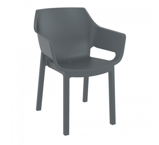 DORA DARK GREY ΠΟΛΥΘΡΟΝΑ ΠΟΛ/ΝΙΟΥ 58X59X80εκ. SIESTA 58X59X44-80εκ.
