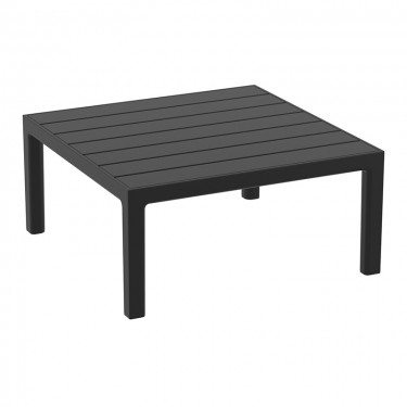 PORTOFINO LOUNGE ΤΡΑΠΕΖΙ BLACK 70X70X33εκ. ΠΟΛ/ΝΙΟΥ SIESTA 70X70X33εκ.