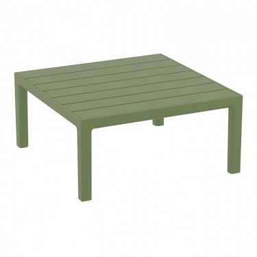 PORTOFINO LOUNGE ΤΡΑΠΕΖΙ OLIVE GREEN 70X70X33εκ. ΠΟΛ/ΝΙΟΥ SIESTA 70X70X33εκ.
