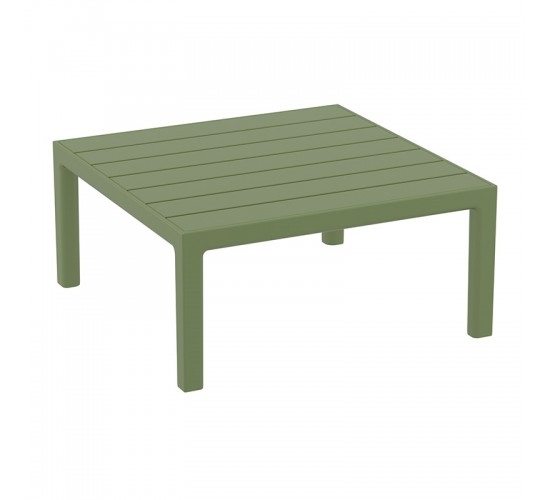 PORTOFINO LOUNGE ΤΡΑΠΕΖΙ OLIVE GREEN 70X70X33εκ. ΠΟΛ/ΝΙΟΥ SIESTA 70X70X33εκ.