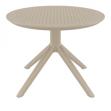 SKY TAUPE MINI Φ60X45εκ. ΤΡΑΠΕΖΙ ΠΟΛ/ΝΙΟΥ SIESTA Φ60X45εκ.