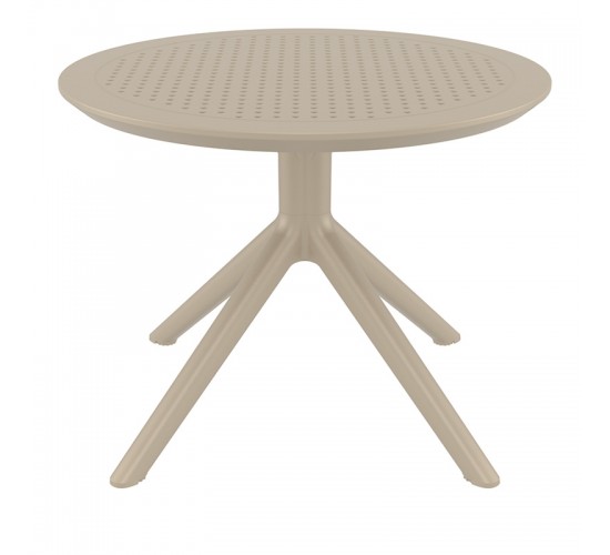 SKY TAUPE MINI Φ60X45εκ. ΤΡΑΠΕΖΙ ΠΟΛ/ΝΙΟΥ SIESTA Φ60X45εκ.