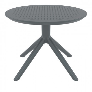 SKY DARK GREY MINI Φ60X45εκ. ΤΡΑΠΕΖΙ ΠΟΛ/ΝΙΟΥ SIESTA Φ60X45εκ.
