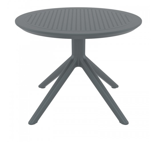 SKY DARK GREY MINI Φ60X45εκ. ΤΡΑΠΕΖΙ ΠΟΛ/ΝΙΟΥ SIESTA Φ60X45εκ.