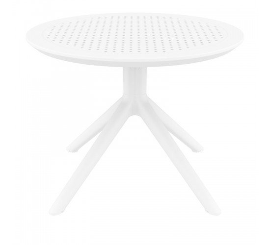SKY WHITE MINI Φ60X45εκ. ΤΡΑΠΕΖΙ ΠΟΛ/ΝΙΟΥ SIESTA Φ60X45εκ.