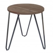 LARA ΣΚΑΜΠΟ 46εκ. ΜΕΤΑΛΛΟ/ΞΥΛΟ K/D 40X38X46/Φ33εκ. ZITA PLUS 40X38X46/Φ33εκ.