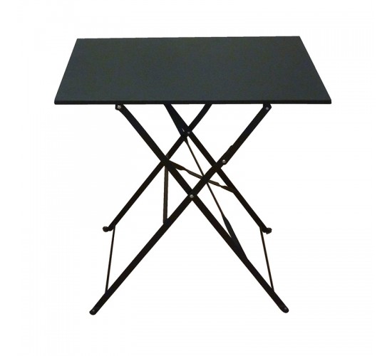 ALMA 50Χ70Χ70εκ. ΜΑΥΡΟ ΤΡΑΠΕΖΙ ΜΕΤΑΛΛΙΚΟ ΠΤΥΣ/ΝΟ ZITA PLUS 50Χ70Χ70εκ.