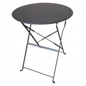 ALMA Φ60Χ71εκ. ΑΝΘΡΑΚΙ ΤΡΑΠΕΖΙ ΜΕΤΑΛΛΙΚΟ ΠΤΥΣ/ΝΟ ZITA PLUS Φ60Χ71εκ