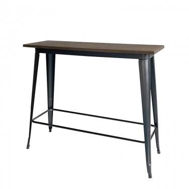 TEXAS ΜΠΑΡ ΜΑΥΡΟ ΜΑΤ ΤΡΑΠΕΖΙ 120Χ40Χ109εκ.ΜΕΤΑΛΛΟ/ΞΥΛΟ ZITA PLUS 120Χ40Χ109εκ.