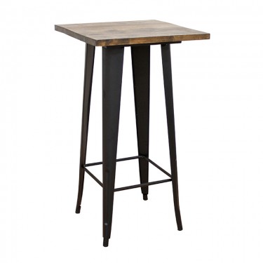 TEXAS ΜΠΑΡ ΜΑΥΡΟ ΜΑΤ ΤΡΑΠ. 60Χ60Χ106εκ.WOOD TOP ZITA PLUS 60Χ60Χ106εκ.