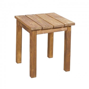 KORAL ΞΥΛΙΝΟ ΤΡΑΠΕΖΑΚΙ 40Χ40Χ45εκ. ΚΑΡΥΔΙ ZITA PLUS 40Χ40Χ45εκ.