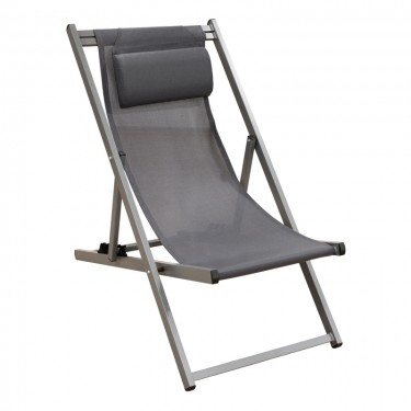 DEVIN ΣΕΖΛΟΝΓΚ GREY ΑΛΟΥΜΙΝΙΟΥ 58X95-102X78-95εκ. ZITA PLUS 58X95-102X78-95εκ.