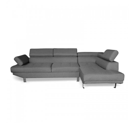 CORNER GREY ΥΦΑΣΜΑ ΑΡΙΣΤΕΡΗ ΓΩΝΙΑ 250X153εκ. ZITA PLUS 250X153X70/80εκ.