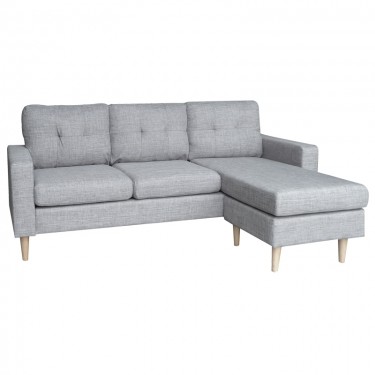 LIANA S GREY ΥΦΑΣΜΑ ΓΩΝΙΑ 185Χ126X84εκ. ZITA PLUS 185Χ126X84εκ.