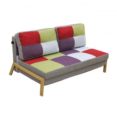 SARA Q PATCHWORK ΥΦΑΣΜΑ ΚΑΝΑΠΕΣ/ΚΡΕΒΑΤΙ 152Χ93Χ80εκ. ZITA PLUS 152Χ93Χ38-80εκ. - ΚΡΕΒ.152Χ198Χ36εκ.