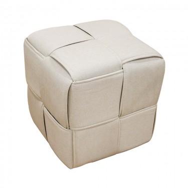 LINE ΣΚΑΜΠΟ CREAM ΥΦΑΣΜΑ 40X40X40εκ. ZITA PLUS 40X40X40εκ.