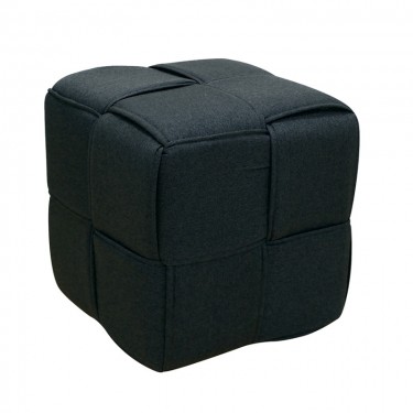 LINE ΣΚΑΜΠΟ BLACK ΥΦΑΣΜΑ 40X40X40εκ. ZITA PLUS 40X40X40εκ.