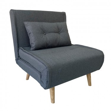 SARA GREY ΥΦΑΣΜΑ ΠΟΛΥΘΡΟΝΑ/ΚΡΕΒΑΤΙ 75X80X84εκ. ZITA PLUS 75Χ80Χ84εκ. - ΚΡΕΒ.75Χ190Χ32εκ.