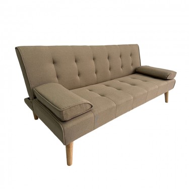 MERYL BROWN ΥΦΑΣΜΑ ΚΑΝΑΠΕΣ ΚΡΕΒΑΤΙ 170X81X74εκ. ZITA PLUS 170X81X74εκ. - ΚΡΕΒ.170Χ95Χ36εκ.