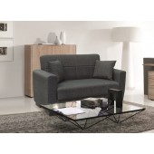 ANIMA DARK GREY ΥΦΑΣΜΑ 2ΘΕΣΙΟΣ ΚΑΝΑΠΕΣ/ΚΡΕΒΑΤΙ ΜΕ ΑΠΟΘ.ΧΩΡΟ 150Χ80Χ75εκ. ZITA PLUS 150Χ80Χ75εκ. ΚΡΕΒ.125Χ100