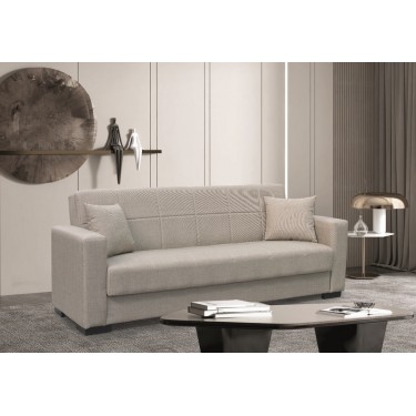 ROVER LIGHT BROWN ΥΦΑΣΜΑ 3ΘΕΣΙΟΣ ΚΑΝΑΠΕΣ/ΚΡΕΒΑΤΙ ΜΕ ΑΠΟΘ.ΧΩΡΟ 210X80X75εκ. ZITA PLUS 210Χ80Χ75εκ. ΚΡΕΒ.180Χ100