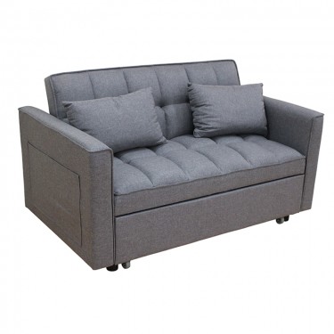 WIND GREY ΥΦΑΣΜΑ ΚΑΝΑΠΕΣ/ΚΡΕΒΑΤΙ 140X85X82εκ. ZITA PLUS 140X85X82εκ. - ΚΡΕΒ.120X170X45εκ.