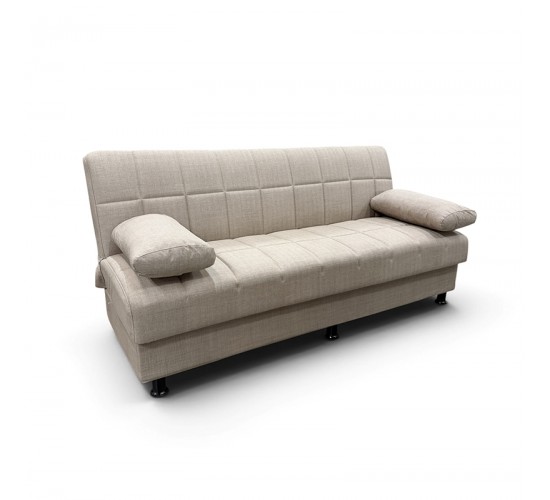 NELY LIGHT BROWN ΥΦΑΣΜΑ 3ΘΕΣΙΟΣ ΚΑΝΑΠΕΣ/ΚΡΕΒΑΤΙ ΜΕ ΑΠΟΘ.ΧΩΡΟ 190X88X82εκ. ZITA PLUS 190X88X82εκ. ΚΡΕΒ.110X90εκ.