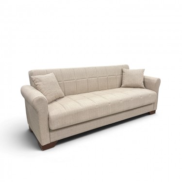 VAVEL LIGHT BROWN ΥΦΑΣΜΑ 3ΘΕΣΙΟΣ ΚΑΝΑΠΕΣ/ΚΡΕΒΑΤΙ ΜΕ ΑΠΟΘ.ΧΩΡΟ 216X85X80εκ. ZITA PLUS 216Χ85Χ80εκ. ΚΡΕΒ.180Χ103εκ.