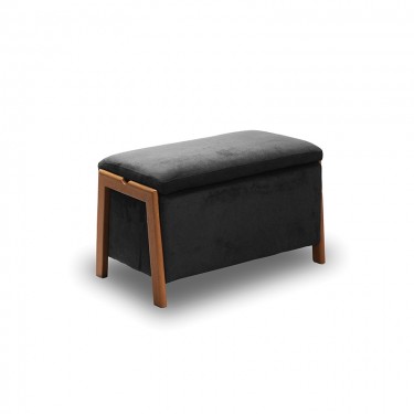 DALI ΣΚΑΜΠΟ VELVET GREY ΜΕ ΑΠΟΘ. ΧΩΡΟ 75X42X44εκ. ZITA PLUS 75X42X44εκ.