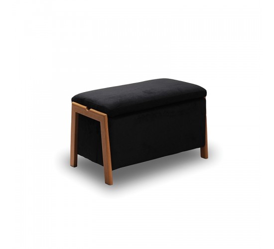 DALI ΣΚΑΜΠΟ VELVET BLACK ΜΕ ΑΠΟΘ. ΧΩΡΟ 75X42X44εκ. ZITA PLUS 75X42X44εκ.