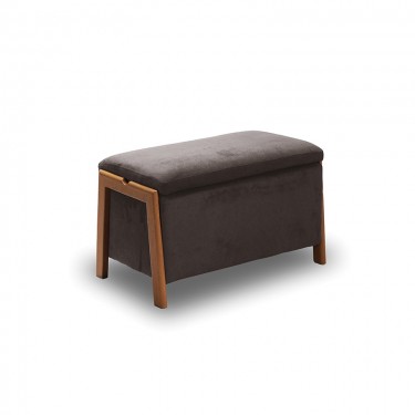 DALI ΣΚΑΜΠΟ VELVET BROWN ΜΕ ΑΠΟΘ. ΧΩΡΟ 75X42X44εκ. ZITA PLUS 75X42X44εκ.