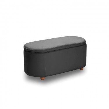 FOSTER ΣΚΑΜΠΟ VELVET GREY ΜΕ ΑΠΟΘ. ΧΩΡΟ 99Χ45X45εκ. ZITA PLUS 99Χ45X45εκ.