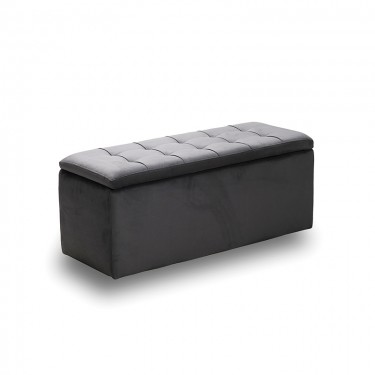 LIDO ΣΚΑΜΠΟ VELVET GREY ΜΕ ΑΠΟΘ. ΧΩΡΟ 101X41X42εκ. ZITA PLUS 101X41X42εκ.
