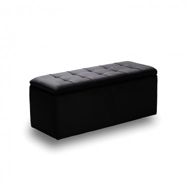 LIDO ΣΚΑΜΠΟ VELVET BLACK ΜΕ ΑΠΟΘ. ΧΩΡΟ 101X41X42εκ. ZITA PLUS 101X41X42εκ.