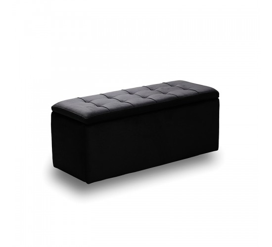 LIDO ΣΚΑΜΠΟ VELVET BLACK ΜΕ ΑΠΟΘ. ΧΩΡΟ 101X41X42εκ. ZITA PLUS 101X41X42εκ.