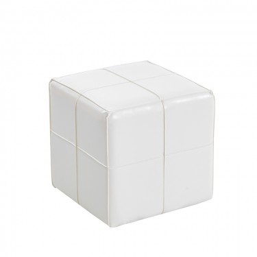 ENZO WHITE PU ΣΚΑΜΠΟ 31X31X31εκ. ZITA PLUS 31X31X31εκ.
