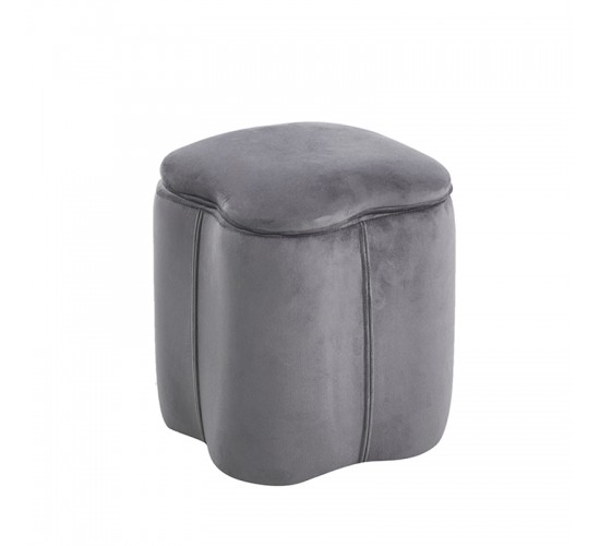 FIONA ΣΚΑΜΠΟ VELVET GREY ΜΕ ΑΠΟΘ. ΧΩΡΟ 30X30X34εκ. ZITA PLUS 30X30X34εκ.