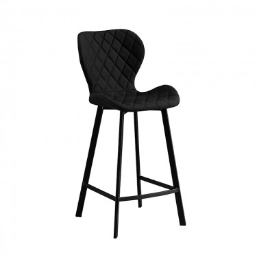 Σκαμπό Μπάρ 2τμχ Martin 66εκ. Μαύρο Ύφασμα 45x49x66-98εκ. ZITA PLUS 45X49X66-98εκ.