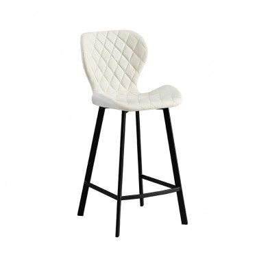 MARTIN OFF WHITE ΥΦΑΣΜΑ(Σ2)66εκ. ΣΚΑΜΠΟ ΜΕΤΑΛΛΙΚΟ 45X49X66-98εκ. ZITA PLUS 45X49X66-98εκ.