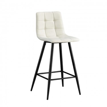 Σκαμπό Μπάρ 4τμχ Nora Off White Ύφασμα 47x49x72-104εκ. ZITA PLUS 47X49X72-104εκ.