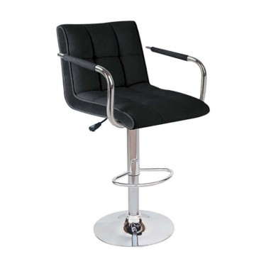 BAR54 ΜΑΥΡΟ PU(Σ2)ΣΚΑΜΠΟ ΜΕ ΑΜΟΡΤΙΣΕΡ 52X50X112εκ. ZITA PLUS 52X50X63-91/83-112εκ.