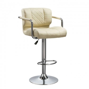 BAR83 CREAM PU(Σ2)ΣΚΑΜΠΟ ΜΕ ΑΜΟΡΤΙΣΕΡ 51Χ51Χ110εκ. ZITA PLUS 51Χ51Χ65-88/86-110εκ.