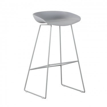 LETO GREY PP ΣΚΑΜΠΟ ΜΕΤΑΛΛΙΚΟ 46X44X75-84εκ. ZITA PLUS 46X44X75-84εκ.