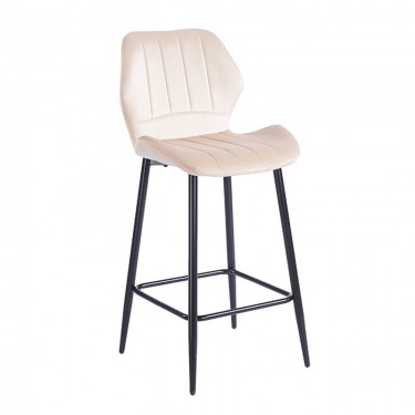 DYLAN BEIGE VELVET ΥΦΑΣΜΑ 65εκ. ΣΚΑΜΠΟ ΜΕΤΑΛΛΙΚΟ 46X45X65-95εκ. ZITA PLUS 46X45X65-95εκ.