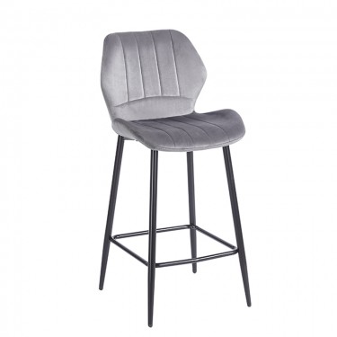 DYLAN GREY VELVET ΥΦΑΣΜΑ 65εκ. ΣΚΑΜΠΟ ΜΕΤΑΛΛΙΚΟ 46X45X65-95εκ. ZITA PLUS 46X45X65-95εκ.