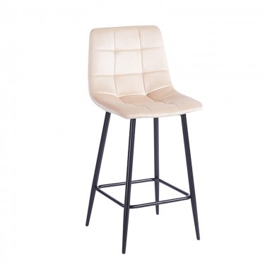 NORA BEIGE VELVET ΥΦΑΣΜΑ 65εκ. ΣΚΑΜΠΟ ΜΕΤΑΛΛΙΚΟ 45X41X65-99εκ. ZITA PLUS 45X41X65-99εκ.